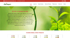 Desktop Screenshot of chaitanyaagroherbals.com